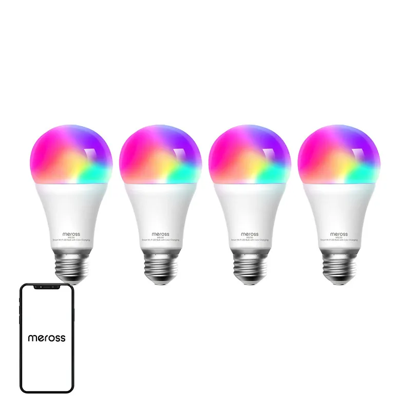 Żarówka Inteligentna MEROSS MSL120 Wi-Fi 60W E27 RGB - 4szt