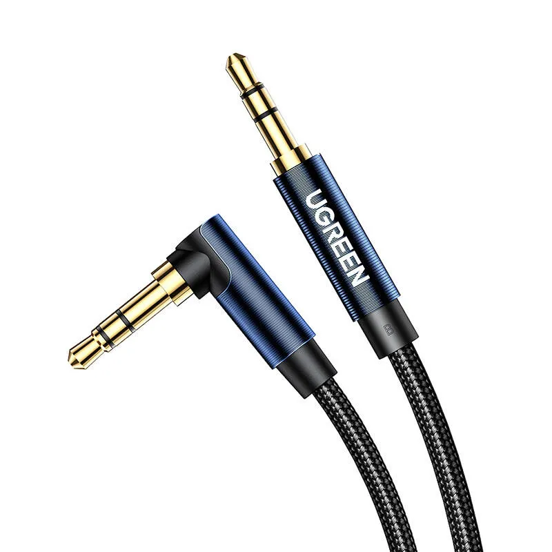 Kabel AUX 3.5mm UGREEN 60181 2m Pozłacany - Czarny