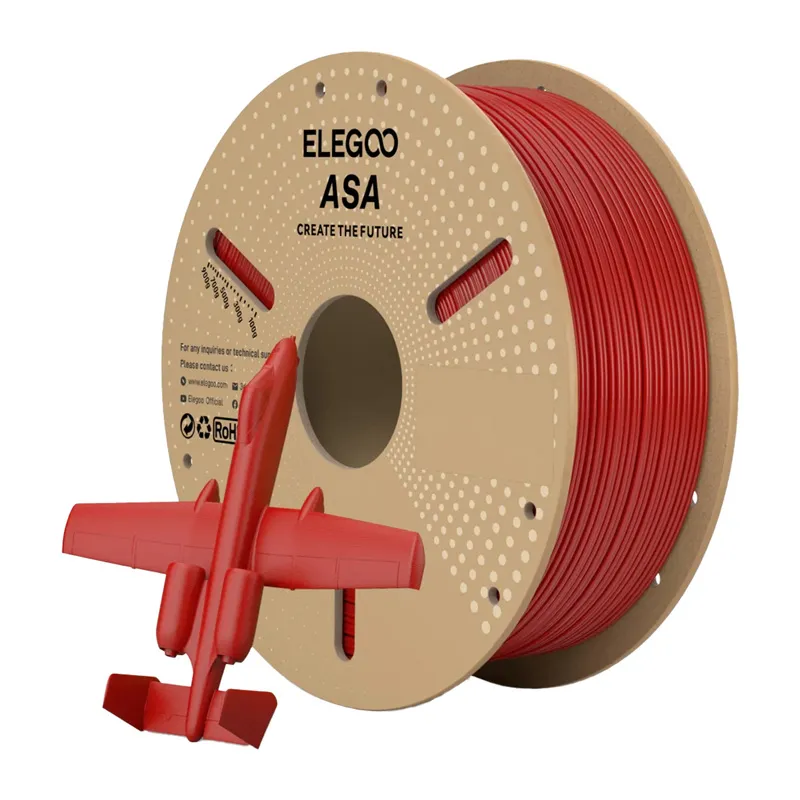 Filament ASA ELEGOO 1,75 mm Do Druku 3D - Czerwony