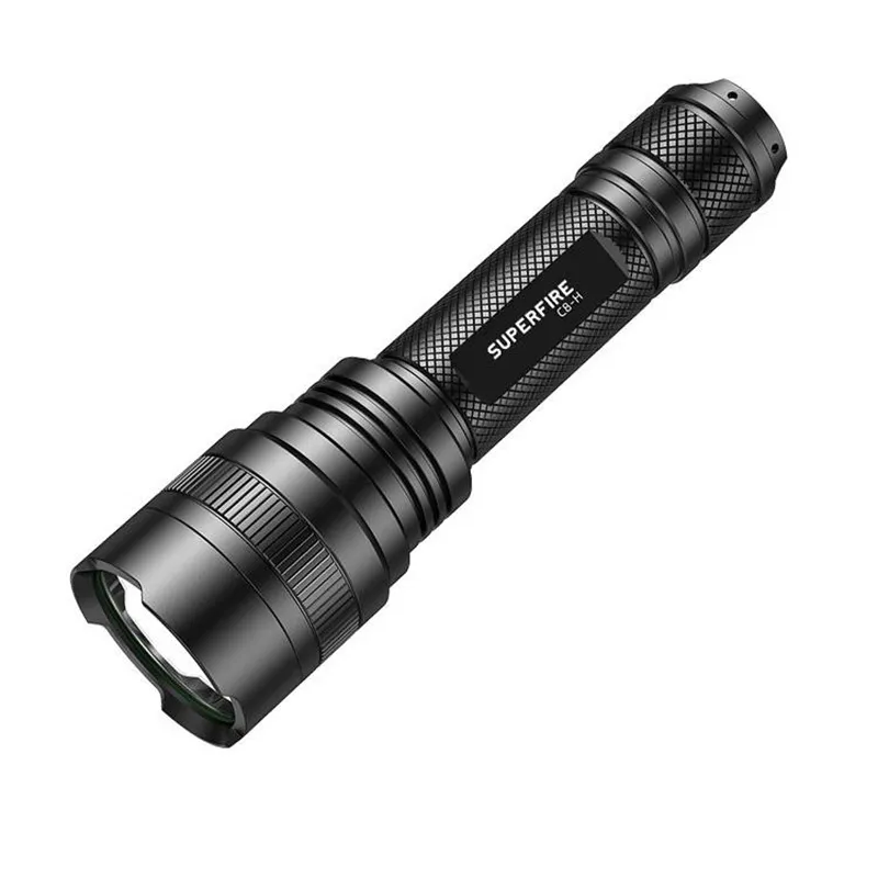 Latarka SUPERFIRE C8-H 1200LM USB 5 Trybów - Czarny