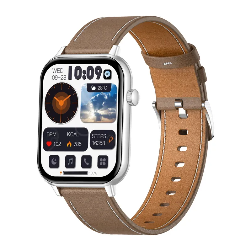 Smartwatch COLMI C28 AMOLED 1,93" Kwadratowy - Srebrny