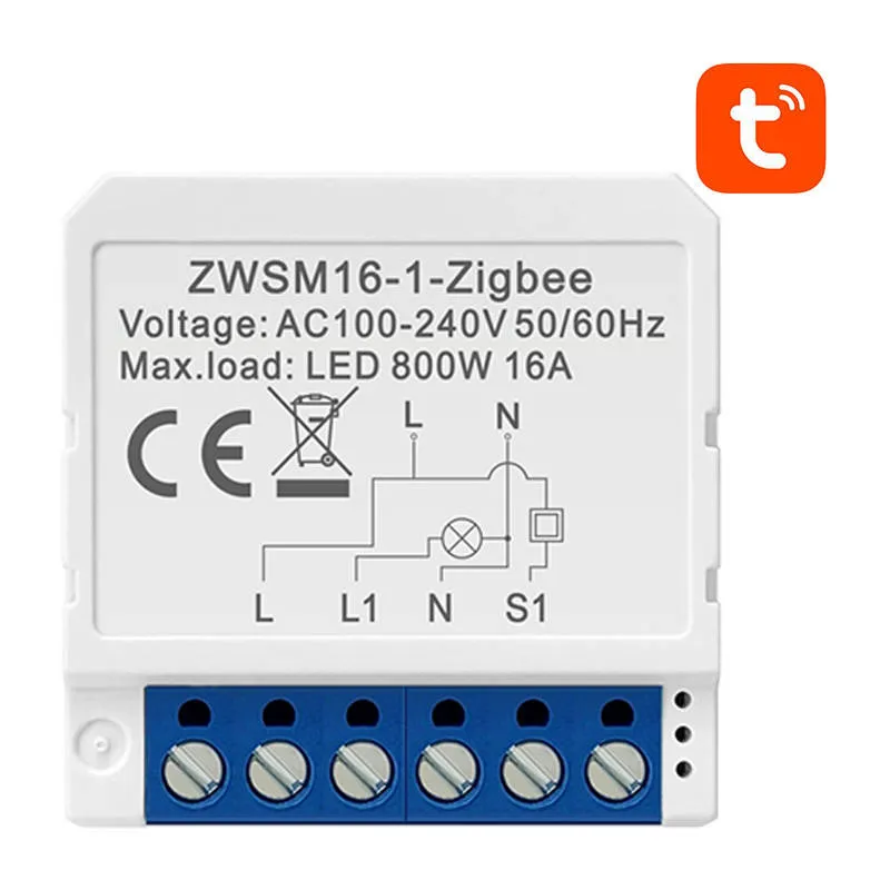 Przełącznik Dopuszkowy AVATTO ZWSM16-W1 Zigbee 3.0