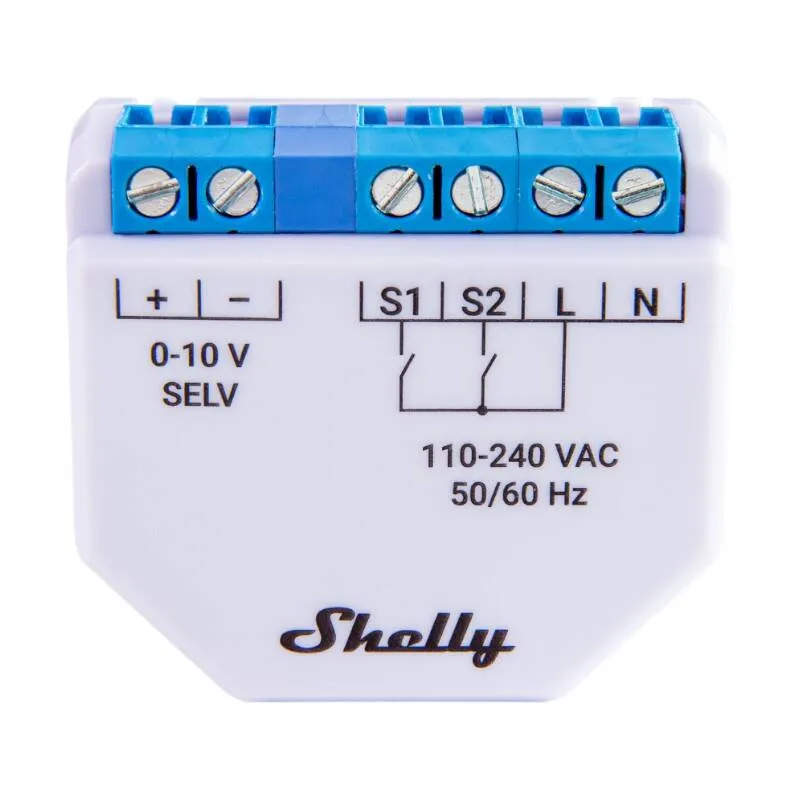 Ściemniacz SHELLY Plus 0-10V Dimmer Wi-Fi BT Do Oświetlenia