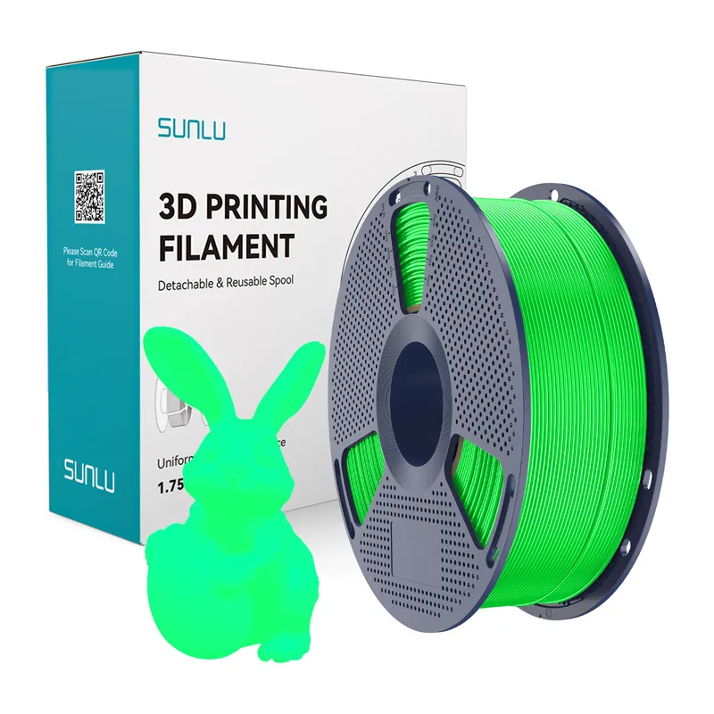 Filament SUNLU PLA Glow In The Dark 1.75mm 1kg (Zielony)