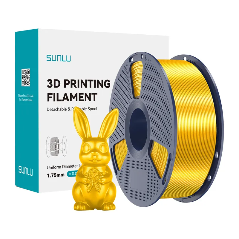 Filament SUNLU PLA+ Silk 1.75mm 1kg (Złoty)