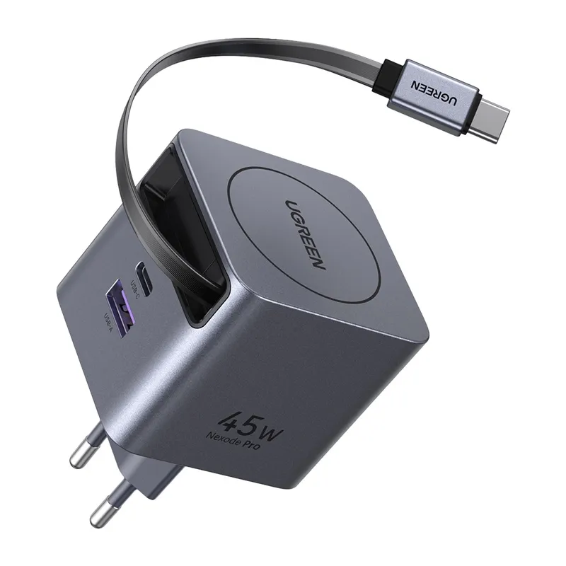 Ładowarka Sieciowa UGREEN X614 GaN 45W USB-C + USB - Szara