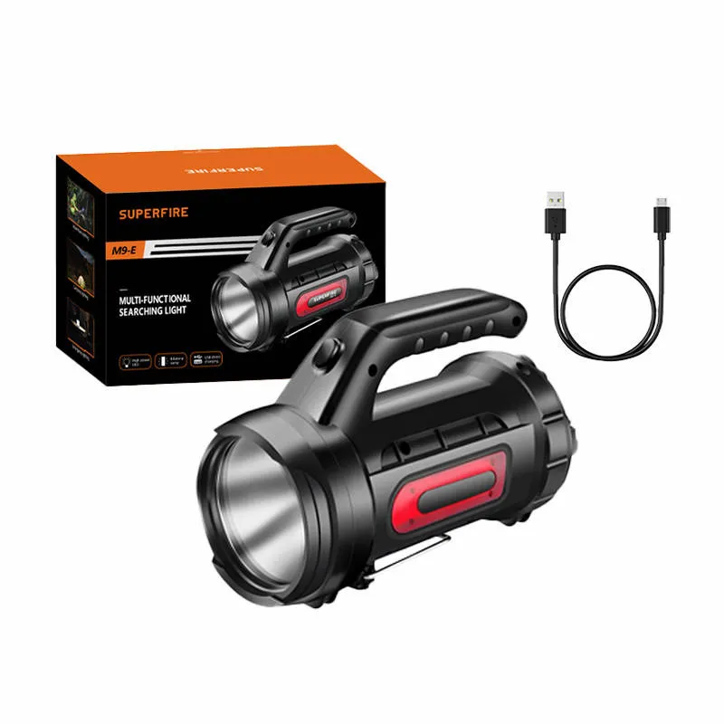 Latarka SUPERFIRE M9-E 900LM USB-C Powerbank - Czarny