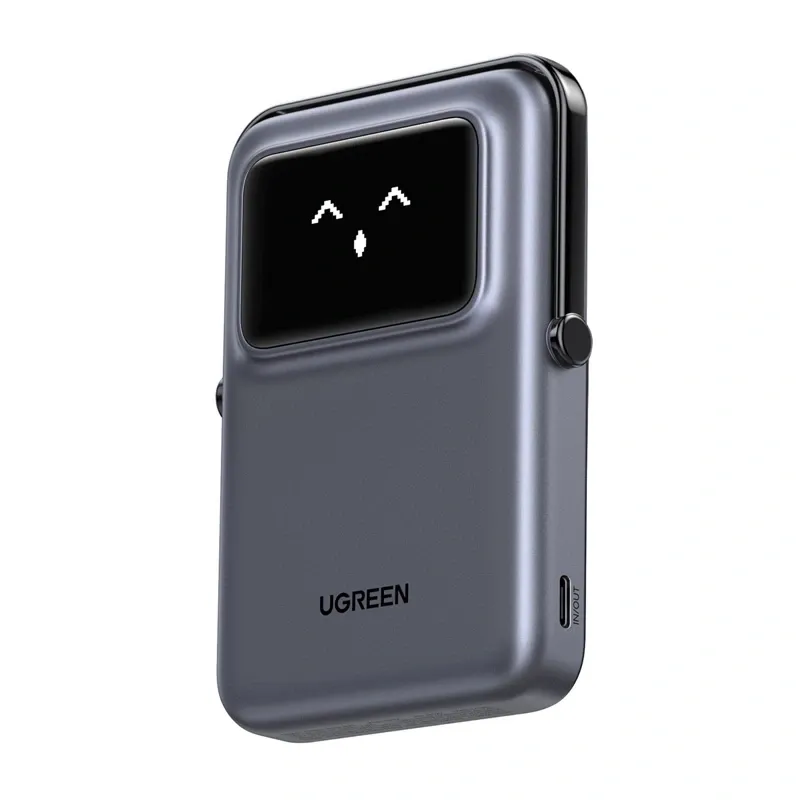 Power Bank Magnetyczny UGREEN Uno PB572 10000mAh Qi 7.5W - Szary