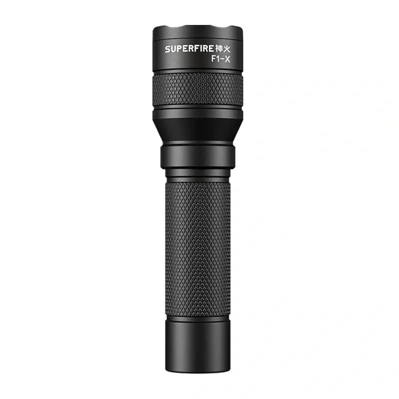 Latarka SUPERFIRE F1-X Z Zasięgiem 230m - Czarna