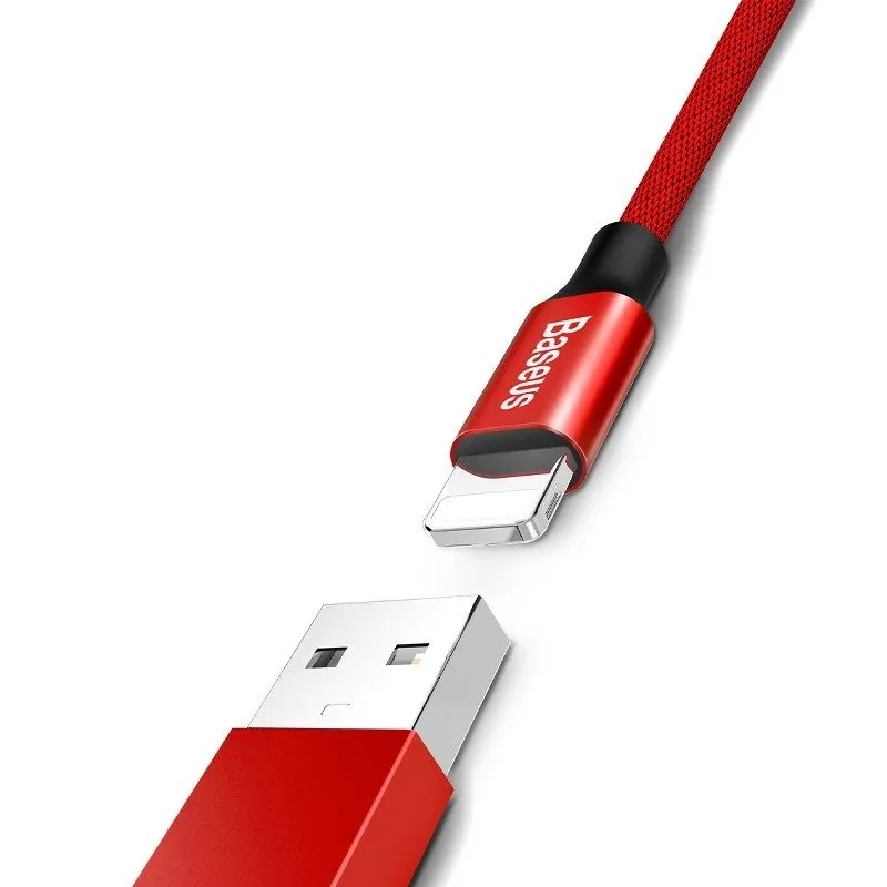 Kabel BASEUS Yiven USB-A Lightning 1,8m - Czerwony