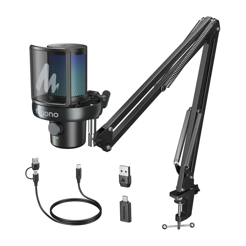 Mikrofon Gamingowy MAONO DM40 S Pro Bezprzewodowy - Czarny