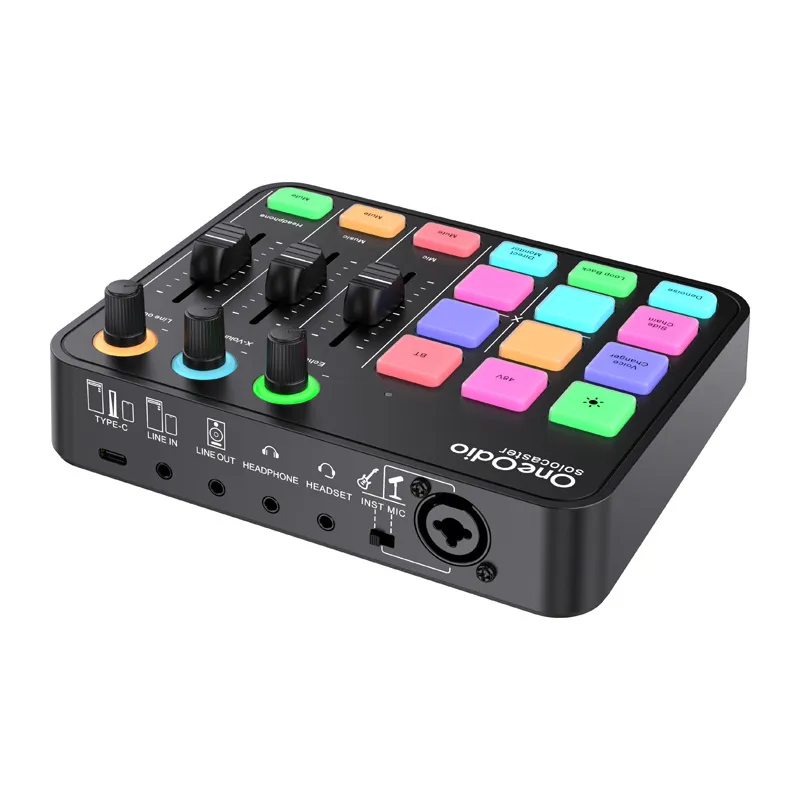 Mikser Audio ONEODIO Solocaster - Karta Dźwiękowa USB Do Streamingu