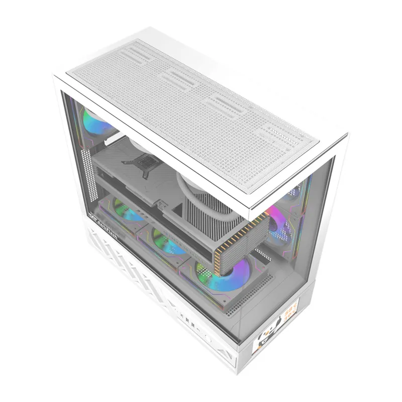 Obudowa Komputerowa DARKFLASH DS950V Z Wyświetlaczem 6" - Biała