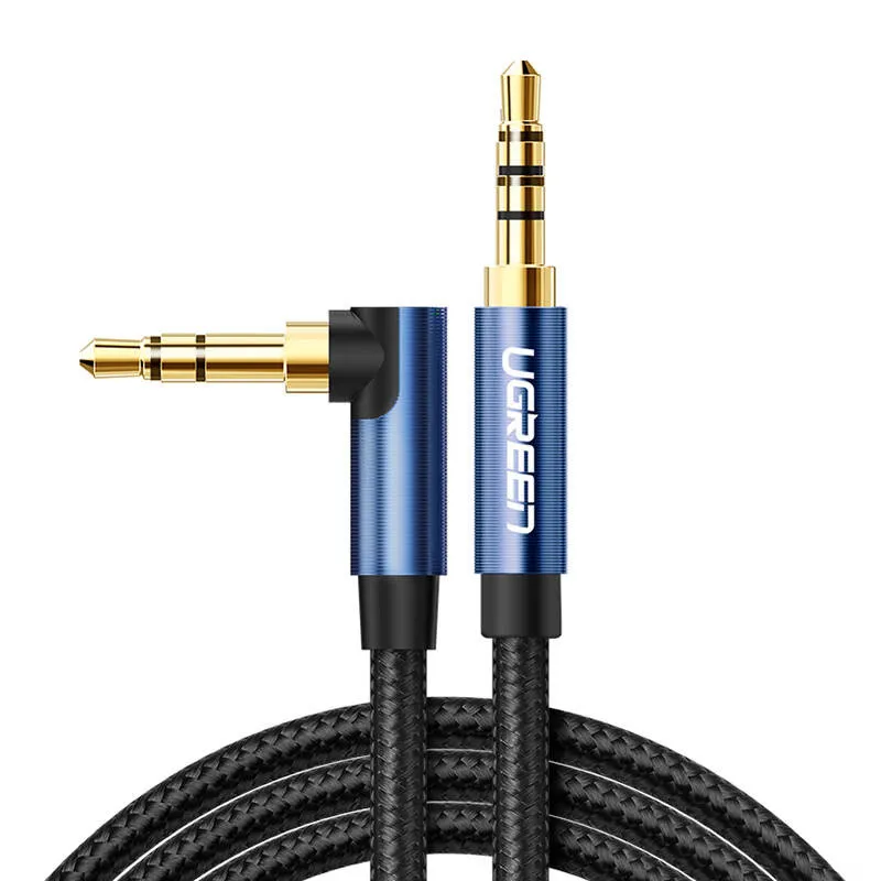 Kabel AUX 3.5mm UGREEN 60181 2m Pozłacany - Czarny