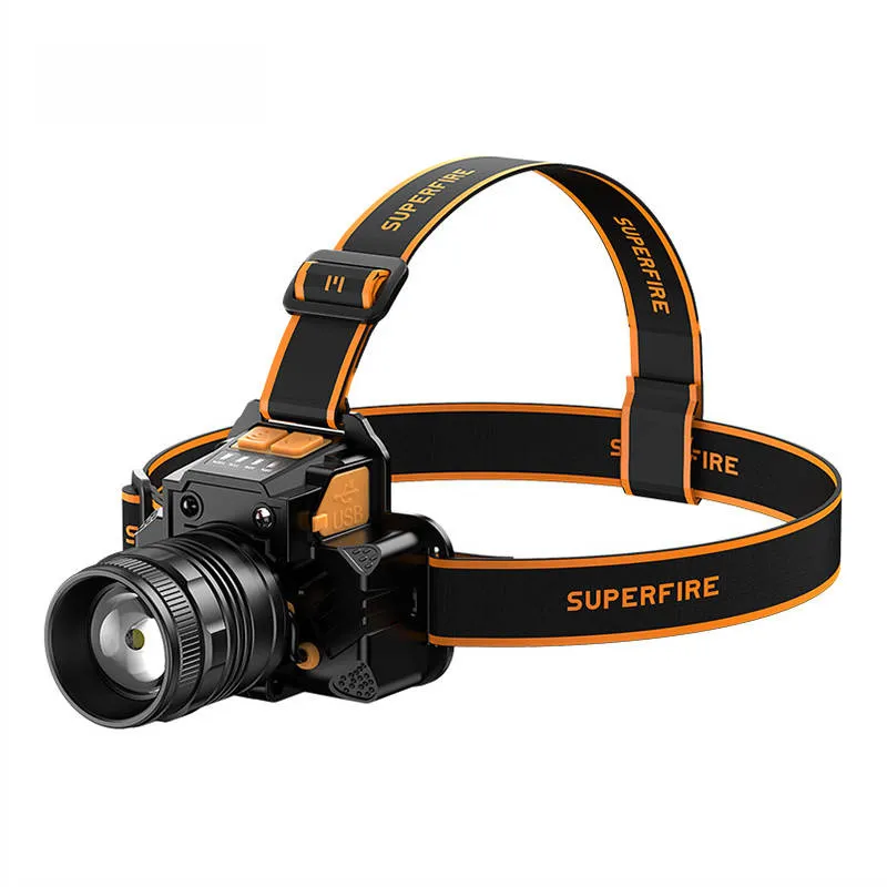 Latarka Czołowa SUPERFIRE HL58 350LM USB-C - Czarny