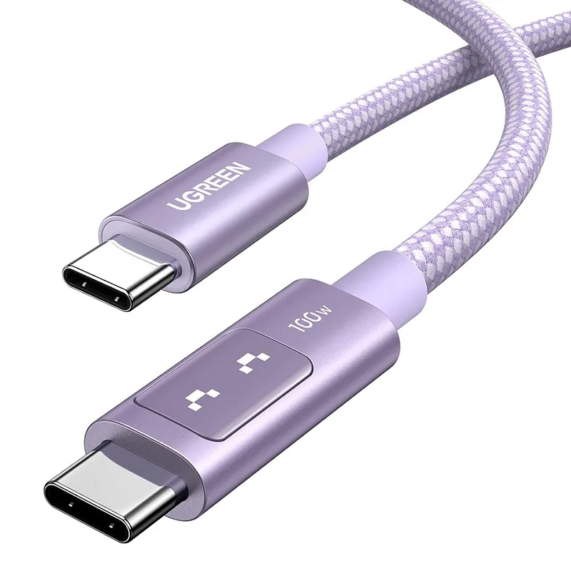 Kabel USB-C UGREEN Uno L509 2m 100W - Fioletowy