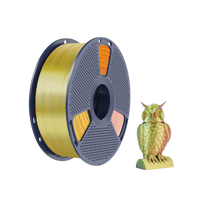Filament SUNLU PLA+ Silk Tri-Color 1.75mm 1kg - Czerwono-Żółto-Zielony