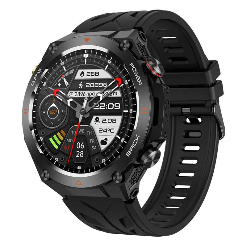 Smartwatch COLMI V75 Z GPS I Pulsoksymetrem 650 mAh - Czarny