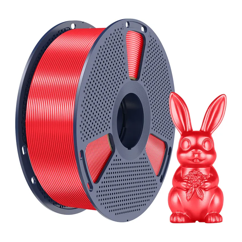Filament SUNLU PLA+ Silk 1.75mm 1kg Do Druku 3D - Czerwony