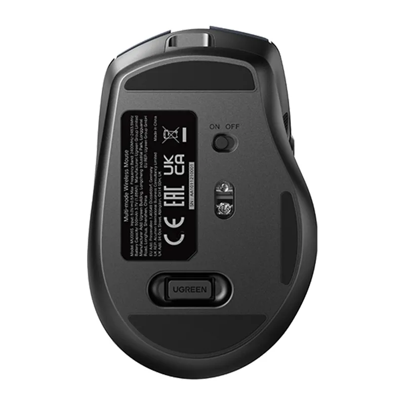 Mysz Bezprzewodowa UGREEN MU006S BT+2.4GHZ USB-C (Czarna)