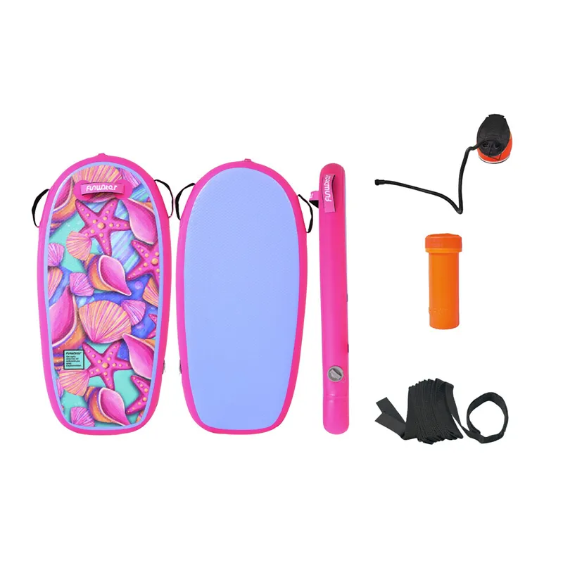 Deska Bodyboard FUNWATER Nadmuchiwana 1,1m - Różowa