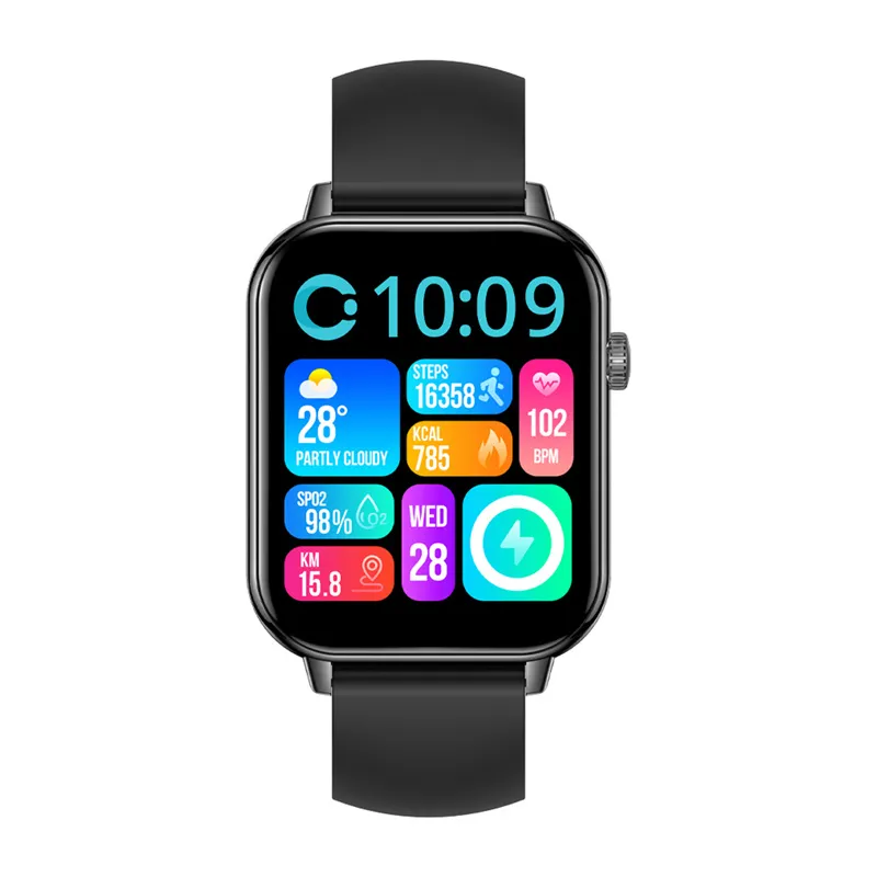 Smartwatch COLMI C28 AMOLED 1,93" Z Asystentem AI - Czarny