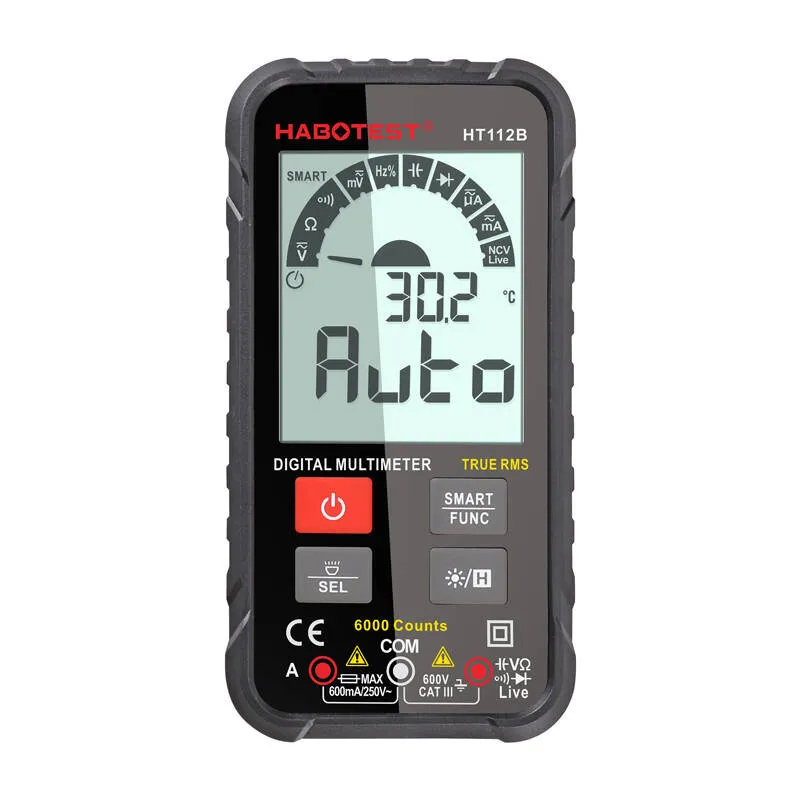 Multimetr Cyfrowy HABOTEST HT112B True RMS 2,88" - Czarny
