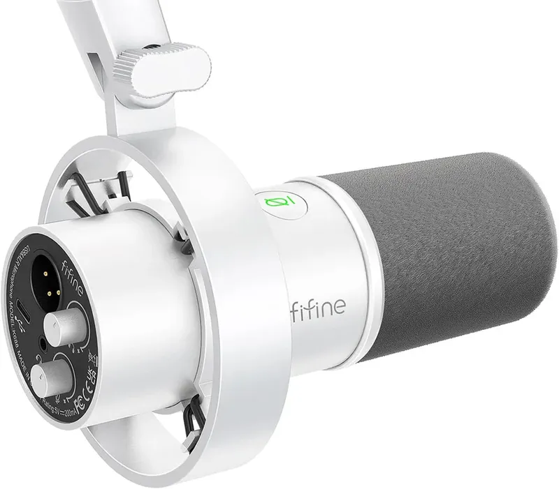 Mikrofon Dynamiczny FIFINE K688W USB-C/XLR - Biały
