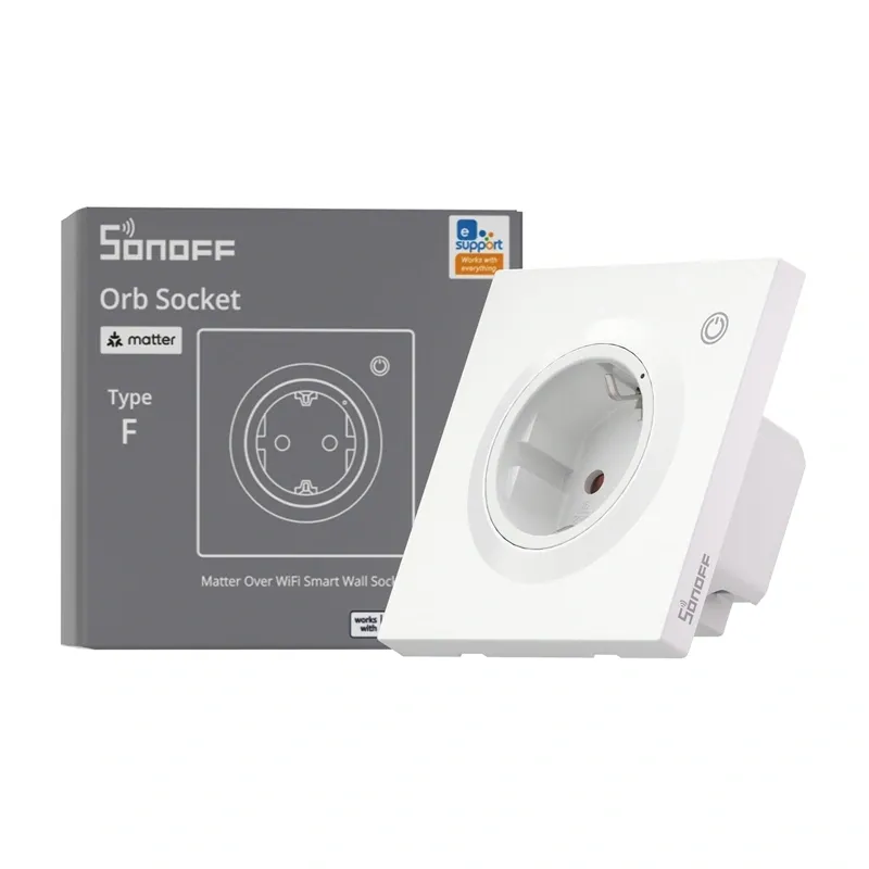 Inteligentne Gniazdko Ścienne SONOFF WS01TPF-E WIFI 16A
