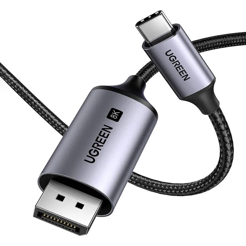 Kabel UGREEN USB-C DisplayPort 8K 2m - Czarny