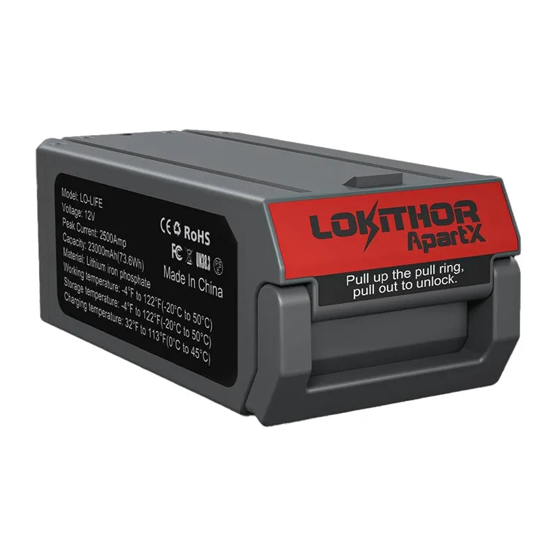 Bateria LOKITHOR LO-LIFE 2500A 51,2WH Do ApartX