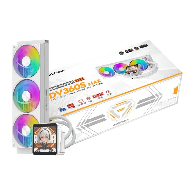 Chłodzenie CPU DARKFLASH DV360S MAX 360mm Wodne - Białe