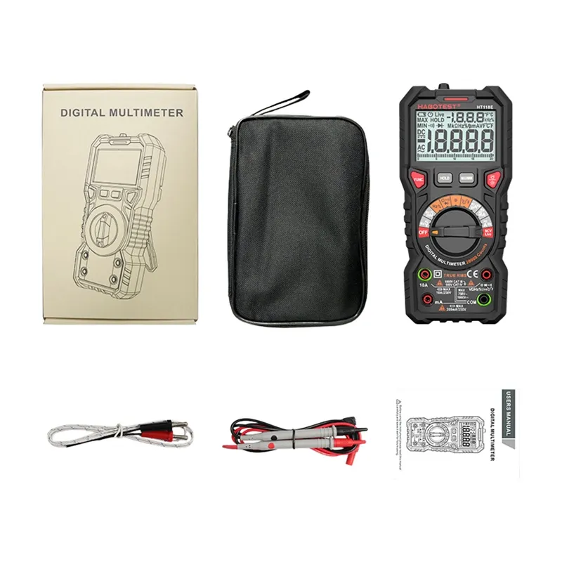 Multimetr Cyfrowy HABOTEST HT118E True RMS NCV 20000 Zliczeń