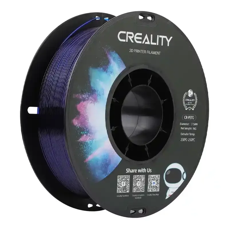 Filament CREALITY CR-PETG 1,75mm Do Druku 3D - Przezroczysty Niebieski