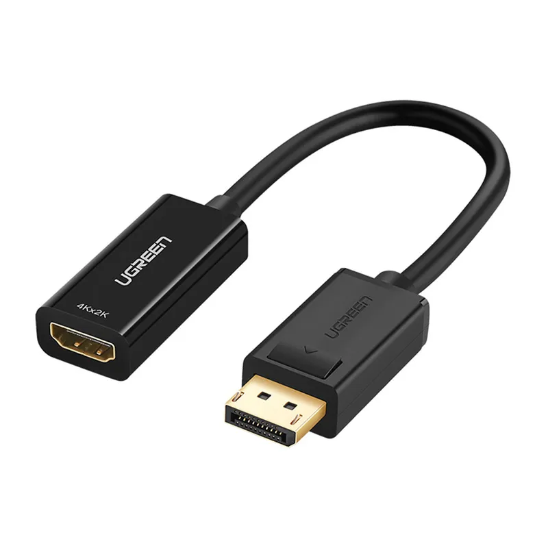 Adapter UGREEN DisplayPort-HDMI 25cm Full HD - Czarny