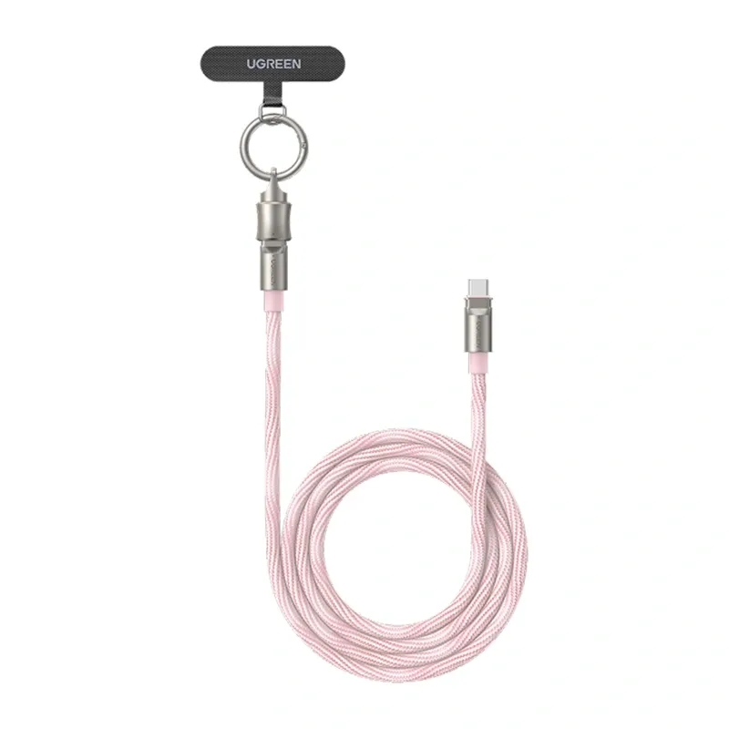 Kabel USB-C UGREEN L508 1.2m 60W - Różowy