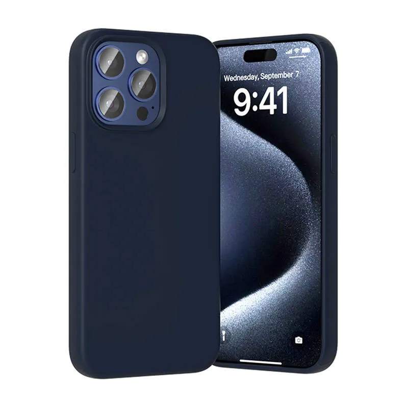 Etui VENTION Do IPhone 15 Pro Max Silikon Z MagSafe - Niebieski