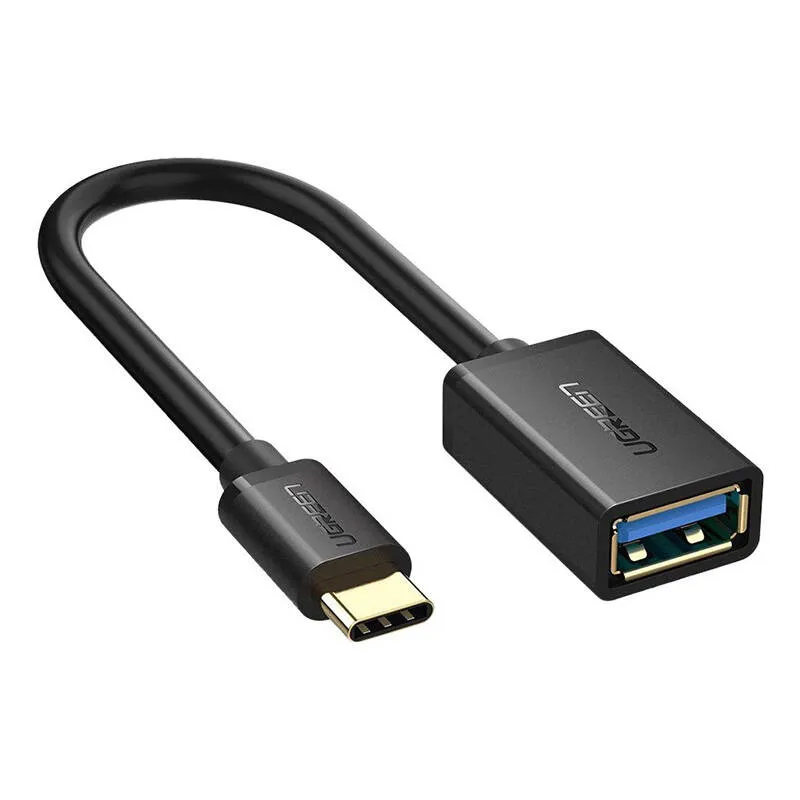 Adapter UGREEN USB-A Na USB-C 3.0 OTG 15cm - Czarny