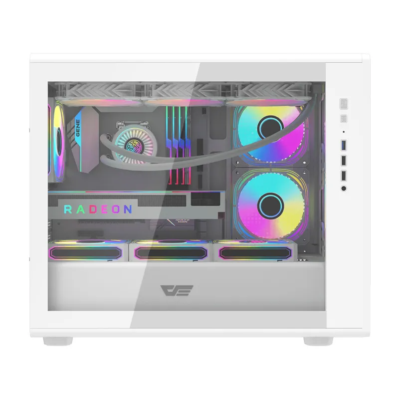 Obudowa Komputerowa DARKFLASH DB460M Mesh Panel Szkło - Biała