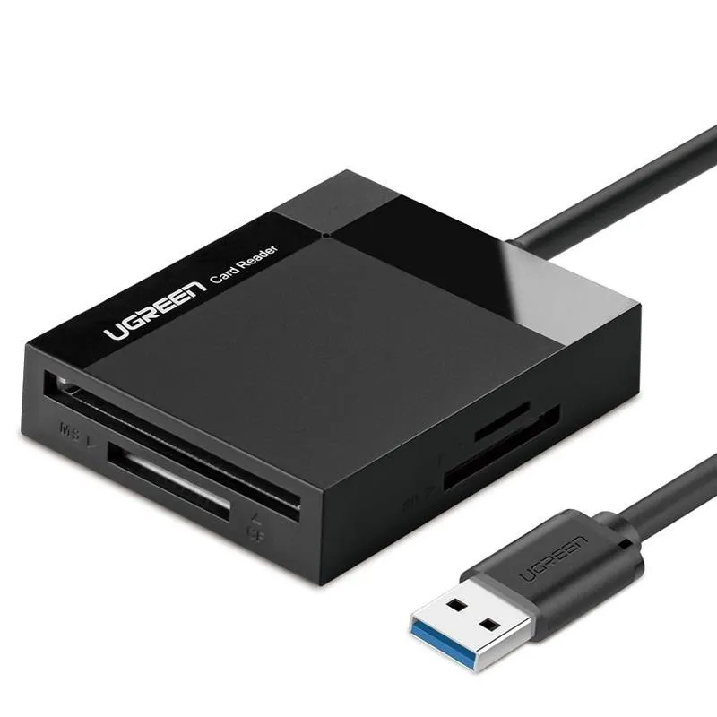 Czytnik Kart UGREEN CR125 USB 3.0 4w1 - Czarny