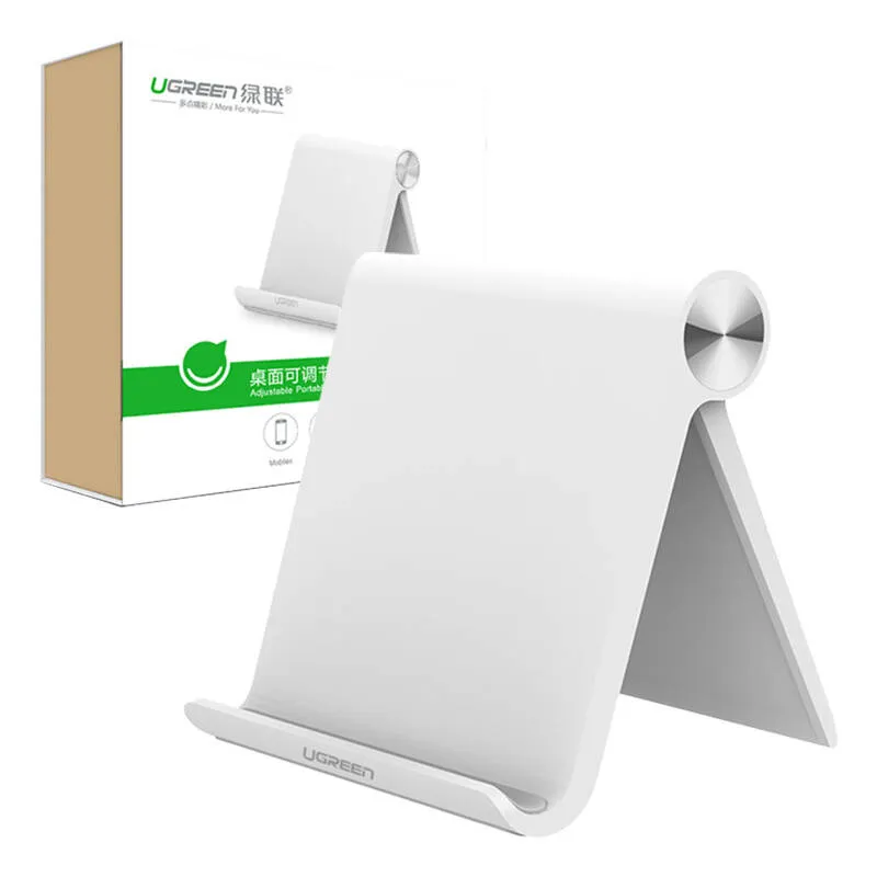 Podstawka UGREEN LP115 Do Tabletu I Telefonu Regulacja 0-100° - Biała