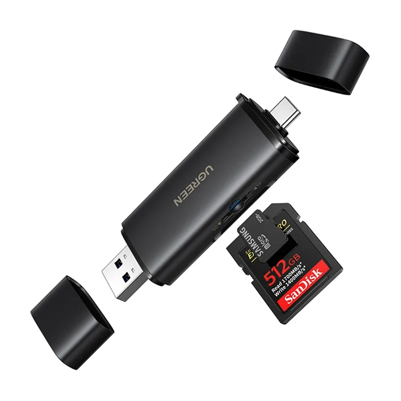 Czytnik Kart UGREEN CM803 USB-C/USB-A SD+TF 312MB/S
