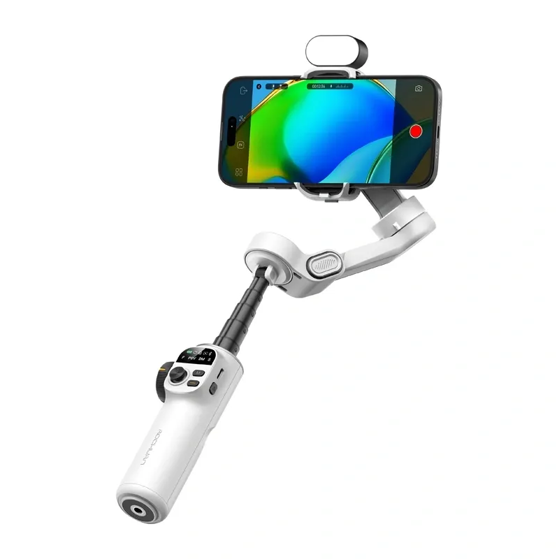 Gimbal AOCHUAN X2 Stabilizator 3-OSIOWY Z RGB - Biały