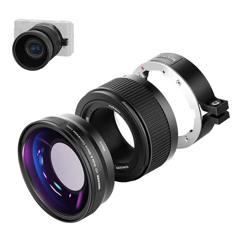 Obiektyw Szerokokątny NEEWER Do Sony ZV1 2w1 - Czarny