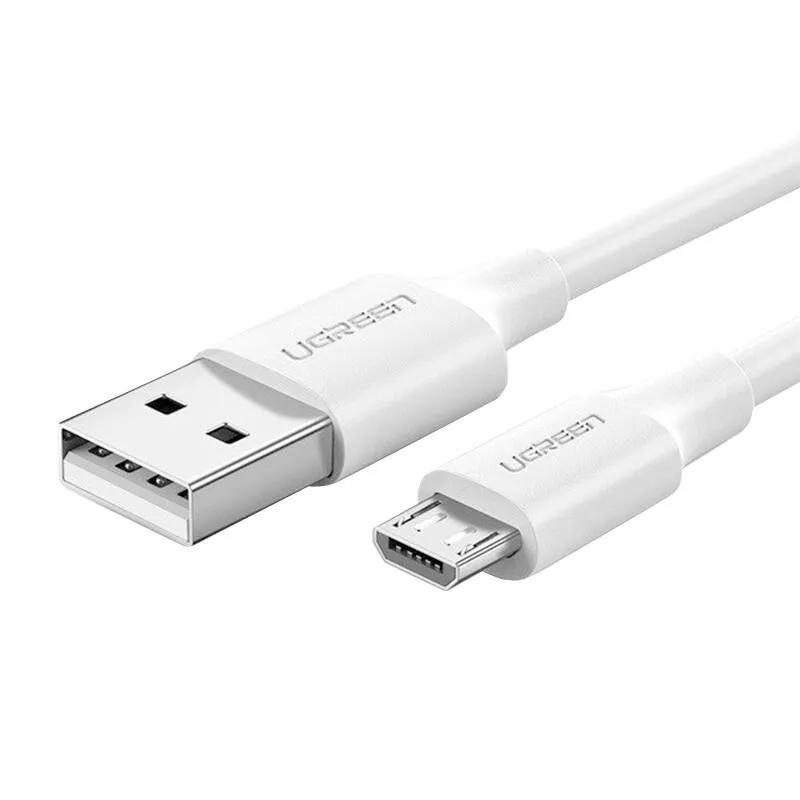 Kabel UGREEN US289 USB-A-Micro USB 1m (Biały)