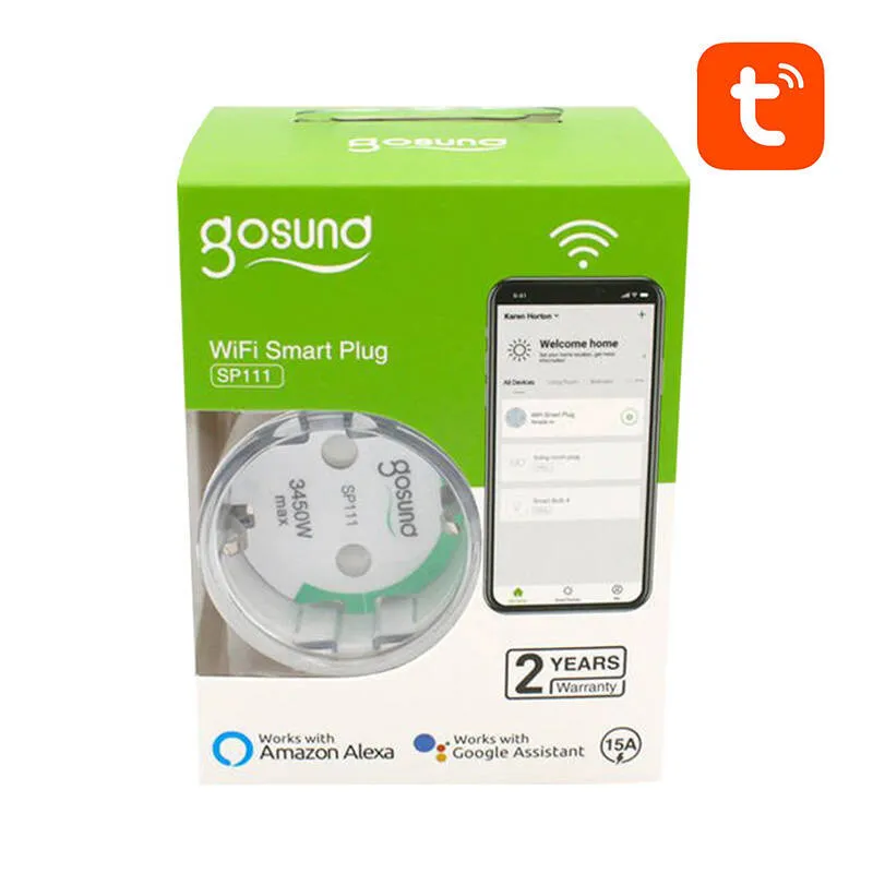Gniazdko Smart GOSUND SP111 16A 3680W Wi-Fi - 2 Pak