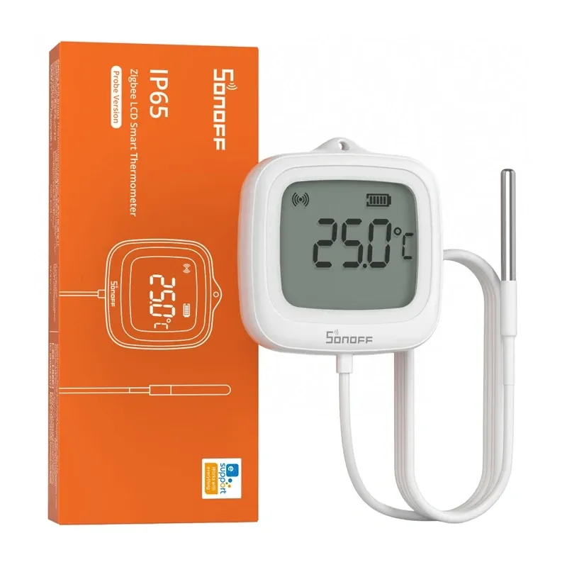 Czujnik Temperatury SONOFF SNZB-02LD ZigBee LCD Z Sondą 1,5m