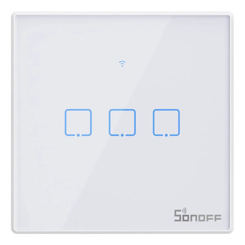 Włącznik Dotykowy SONOFF TX T2 Wi-Fi+RF 433 3-KANAŁOWY