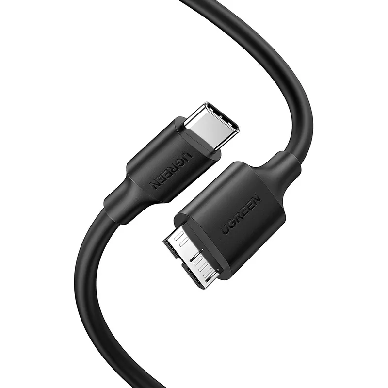 Kabel UGREEN US312 Micro-B USB 3.0-USB-C 1m - Czarny