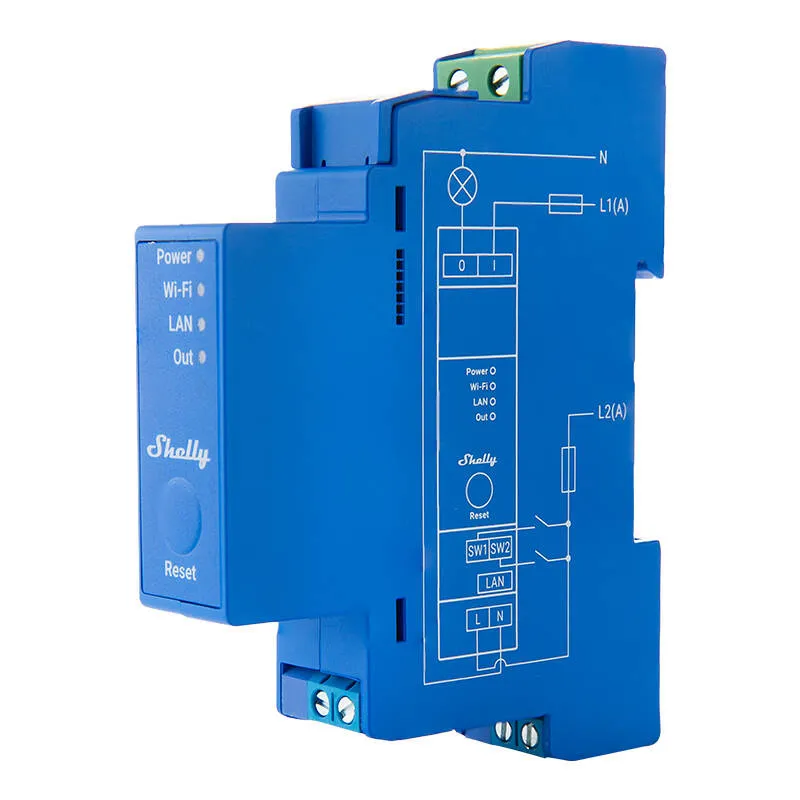 Przekaźnik DIN SHELLY Pro 1 Wi-Fi Bluetooth 16A